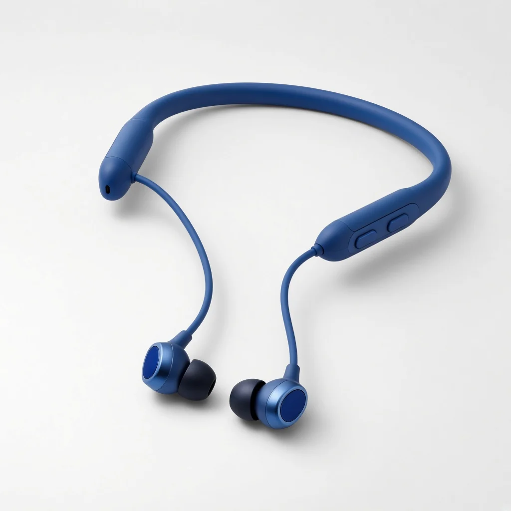 Boyun Askılı Spor Bluetooth Kulaklık Mavi