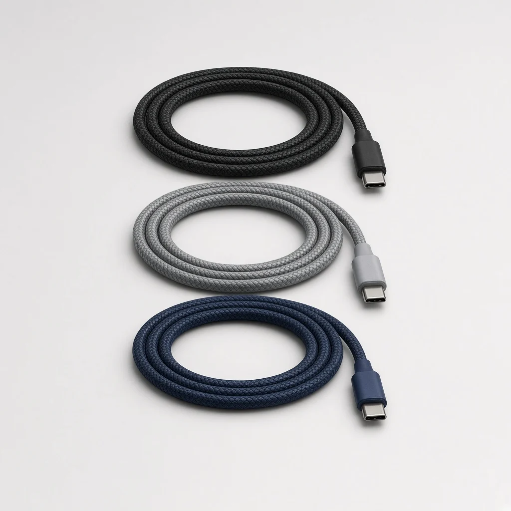 Örgülü USB-C Şarj Kablosu 3'lü Set